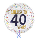 Cheers to 40 Years Birthday Balloon Bouquet