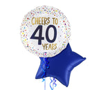 Cheers to 40 Years Birthday Balloon Bouquet