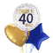Cheers to 40 Years Birthday Balloon Bouquet