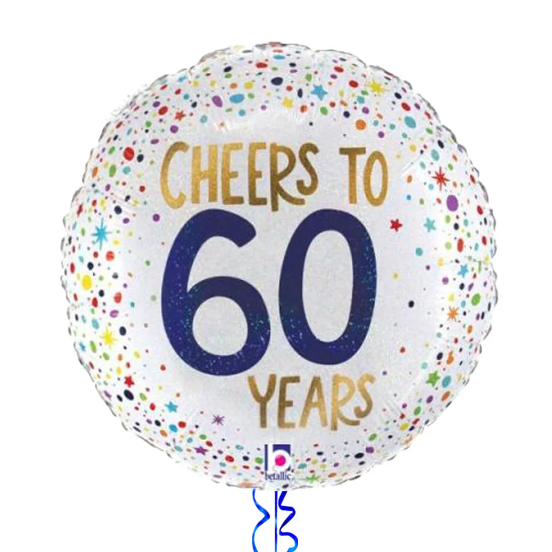 Cheers to 60 Years Birthday Balloon Bouquet