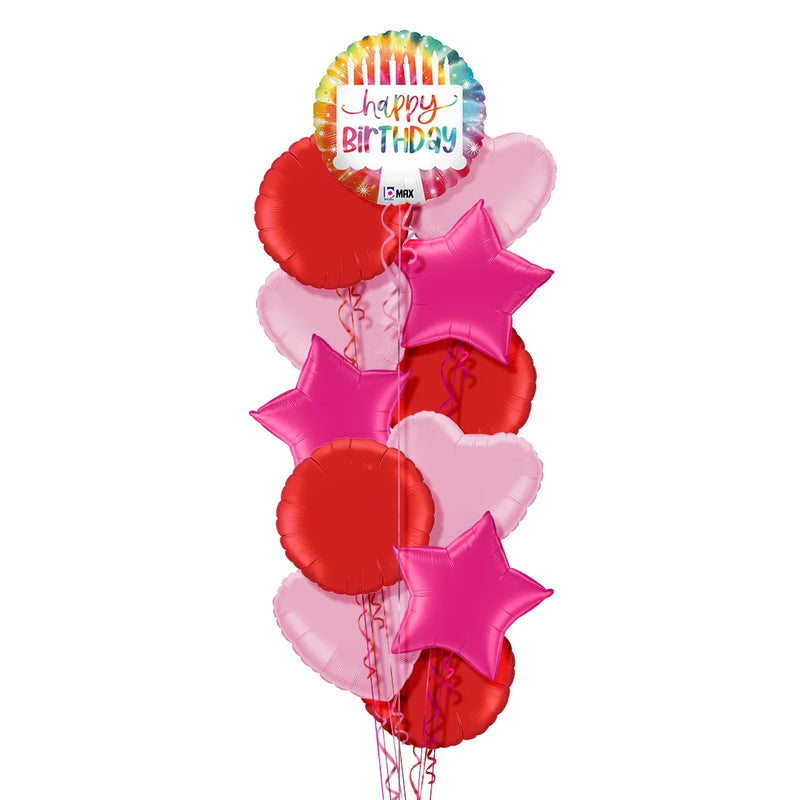 Colourful Candles Balloon Bouquet