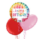 Colourful Candles Balloon Bouquet