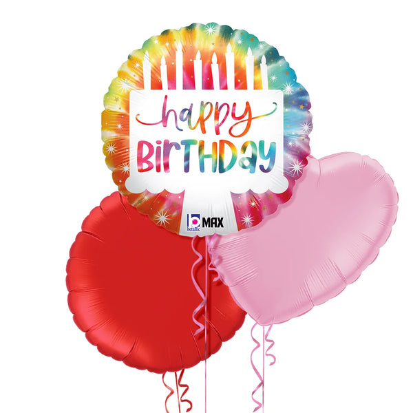 Colourful Candles Balloon Bouquet