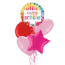 Colourful Candles Balloon Bouquet