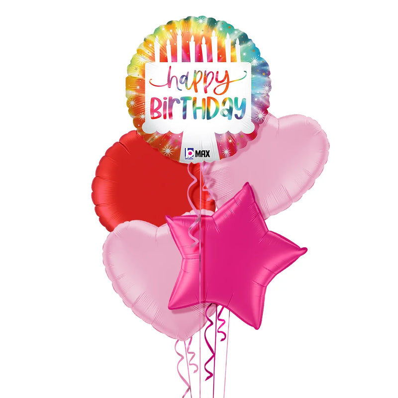 Colourful Candles Balloon Bouquet