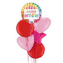 Colourful Candles Balloon Bouquet