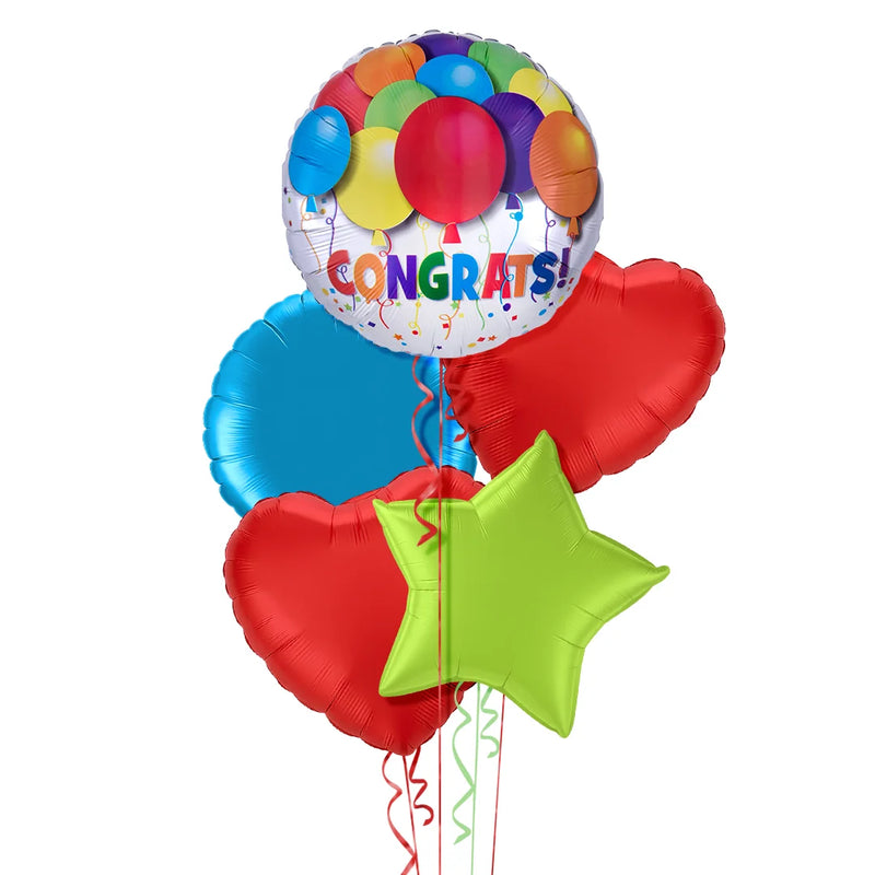 Colourful Congrats Balloon Bouquet