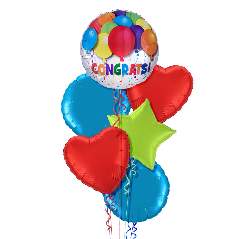 Colourful Congrats Balloon Bouquet