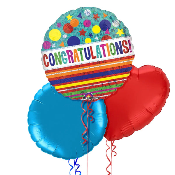 Colourful Congratulations Balloon Bouquet