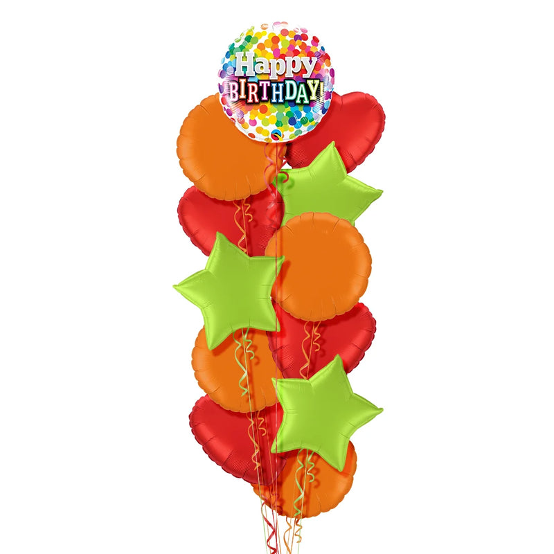Colourful Happy Birthday Balloon Bouquet