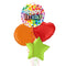 Colourful Happy Birthday Balloon Bouquet