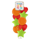 Colourful Thanks For All You Do Foil Balloon Bouquet