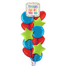 Colourful Thanks For All You Do Foil Balloon Bouquet