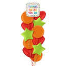 Colourful Thanks For All You Do Foil Balloon Bouquet