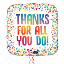 Colourful Thanks For All You Do Foil Balloon Bouquet