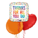 Colourful Thanks For All You Do Foil Balloon Bouquet