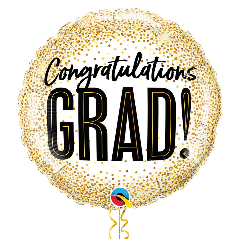 Congratulations GRAD Gold Balloon Bouquet