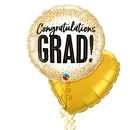 Congratulations GRAD Gold Balloon Bouquet