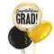 Congratulations GRAD Gold Balloon Bouquet