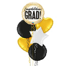 Congratulations GRAD Gold Balloon Bouquet