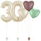 Cream 30th Birthday Balloon Bouquet Set