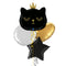 Cute Black Kitten Balloon Bouquet - Jumbo Size 26"