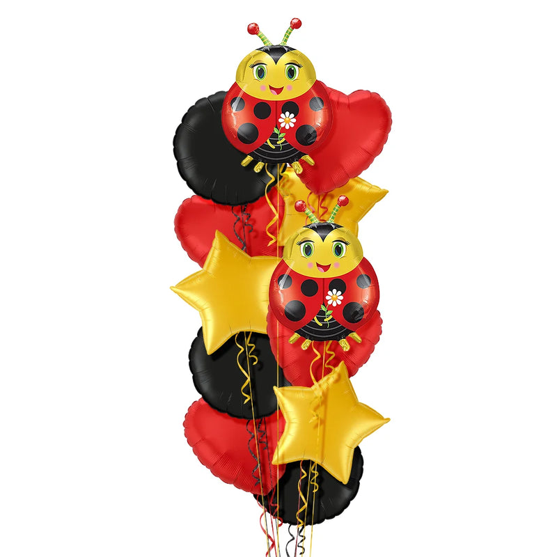 Cute Ladybird Foil Balloon Bouquet