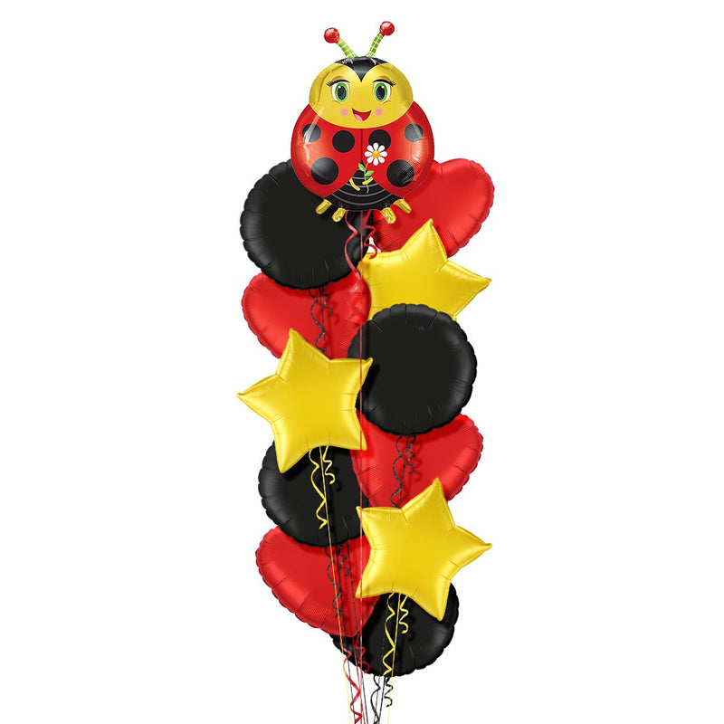 Cute Ladybird Foil Balloon Bouquet