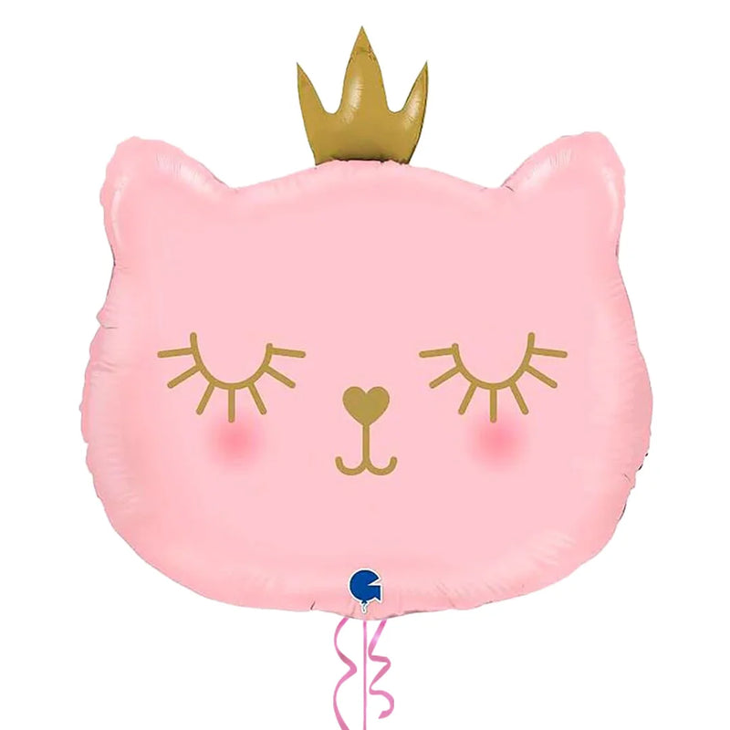 Cute Pink Kitten Balloon Bouquet - Jumbo Size 26"