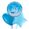 Happy Birthday Dad Aviation Theme Foil Balloon Bouquet