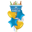 Dad You Are the Coolest Balloon Bouquet - Jumbo Size 33"
