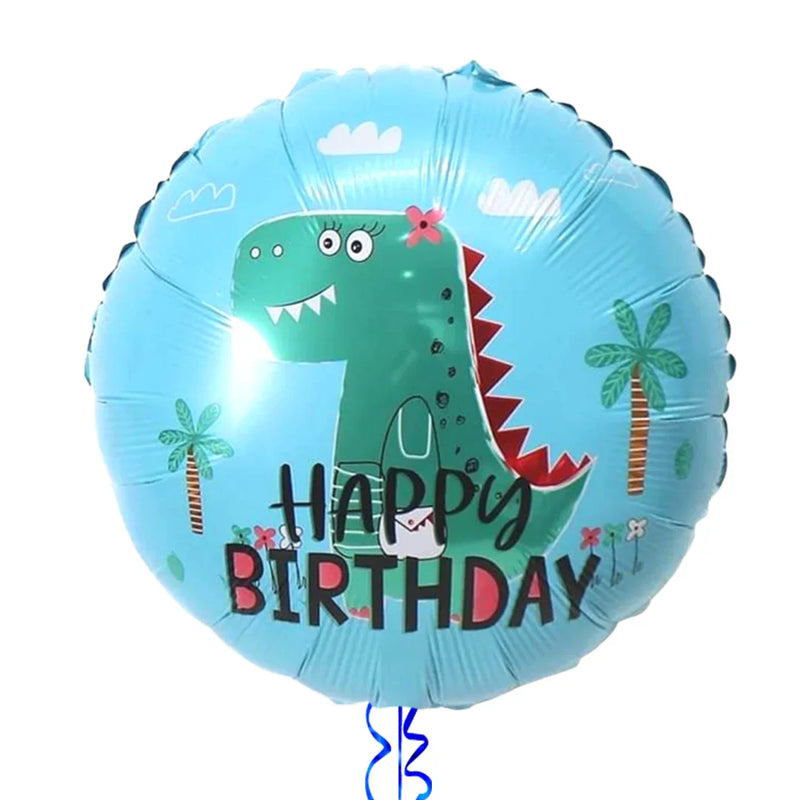 Dinosaur Themed Happy Birthday Balloon Bouquet