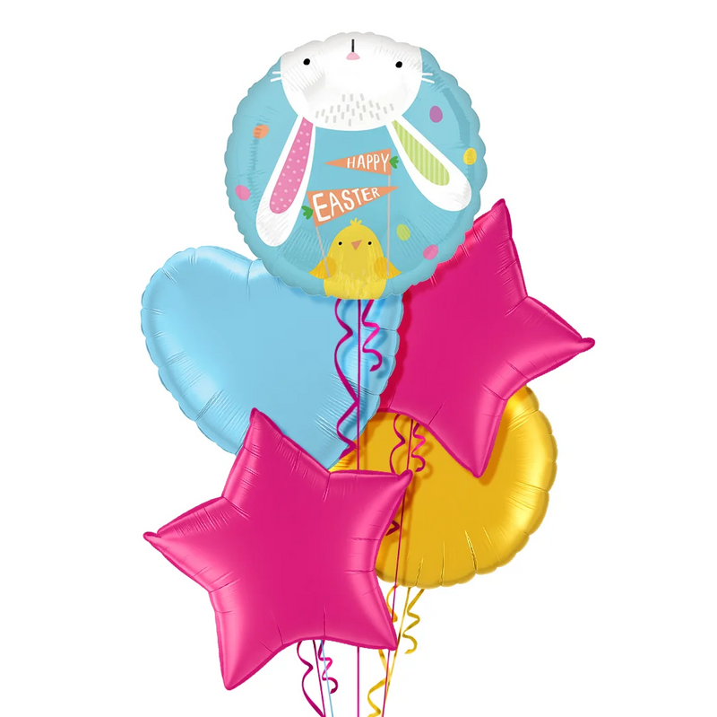 Easter Bunny and Chick Balloon Bouquet