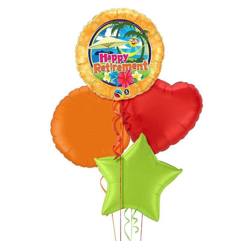 Exotic Happy Retirement Balloon Bouquet