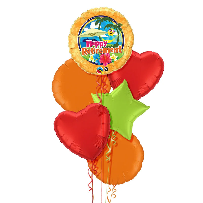 Exotic Happy Retirement Balloon Bouquet