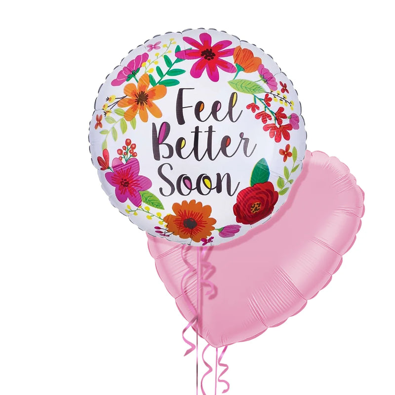 Feel Better Soon Flowers Balloon Bouquet