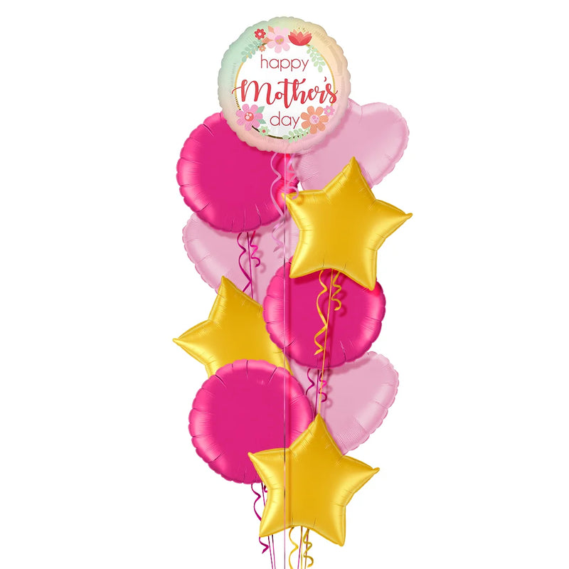 Floral Happy Mother's Day Balloon Bouquet
