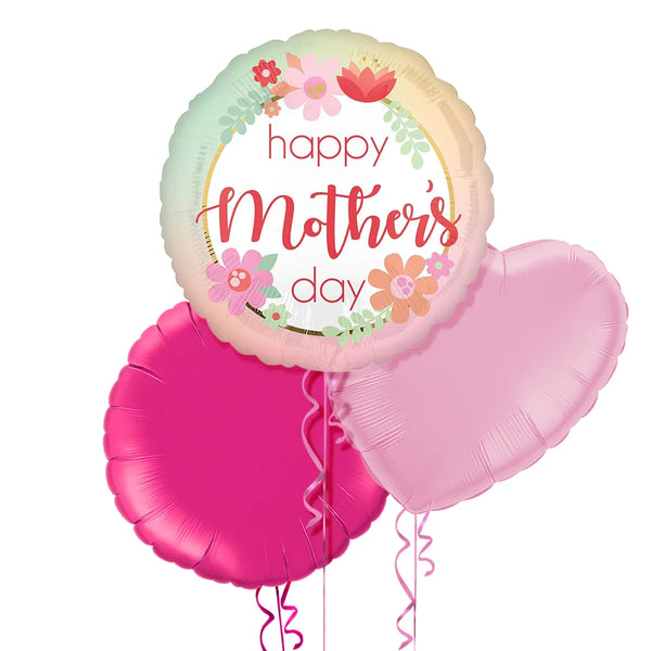 Floral Happy Mother's Day Balloon Bouquet