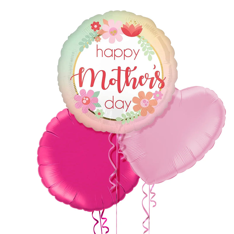 Floral Happy Mother's Day Balloon Bouquet