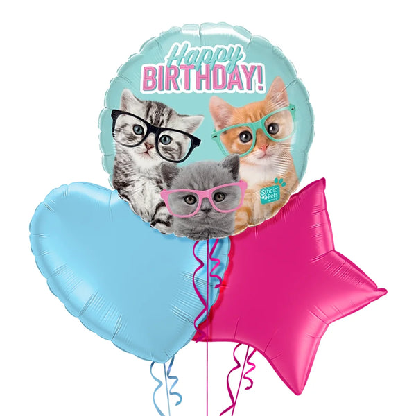 Funny Puppies Happy Birthday Balloon Bouquet