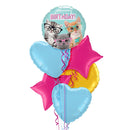Funny Cat Happy Birthday Balloon Bouquet