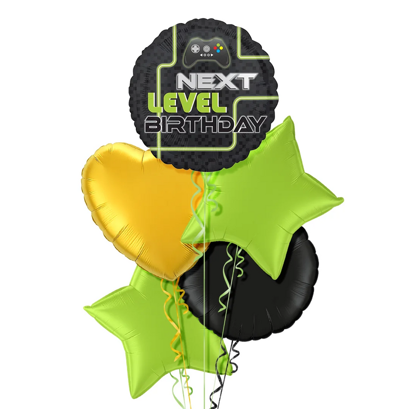 Gamer Next Level Birthday Balloon Bouquet