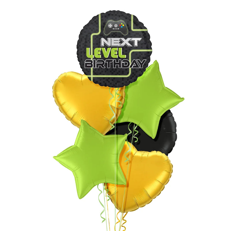 Gamer Next Level Birthday Balloon Bouquet