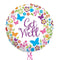 Get Well Butterfly Themed Balloon Bouquet