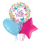 Get Well Butterfly Themed Balloon Bouquet