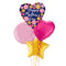 Glitzy Heart Happy Mother’s Day Balloon Bouquet