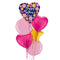Glitzy Heart Happy Mother’s Day Balloon Bouquet
