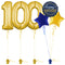 Gold 100th Birthday Balloon Bouquet Set