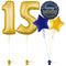 Gold 15th Birthday Balloon Bouquet Set