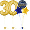 Gold 30th Birthday Balloon Bouquet Set